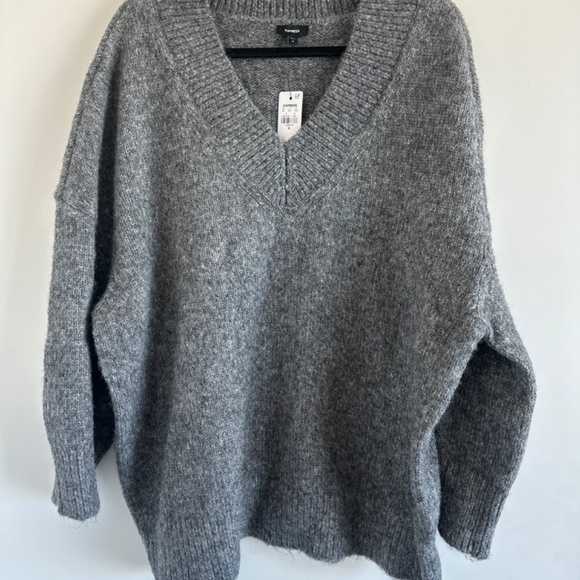 Gryy oversized Express sweater in Slate Heather Gray 2915 NWT - Picture 8 of 12
